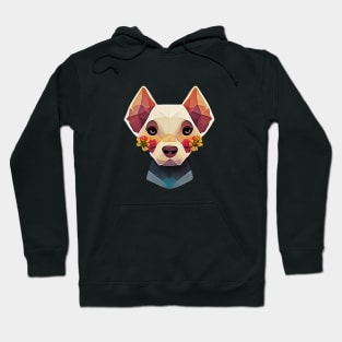 cute geometric dog design Hoodie